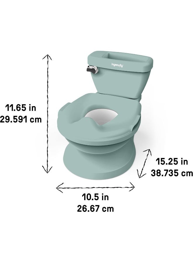 Ingenuity My Size Potty Pro in Green, Infant Potty Training Toilet - Image 3