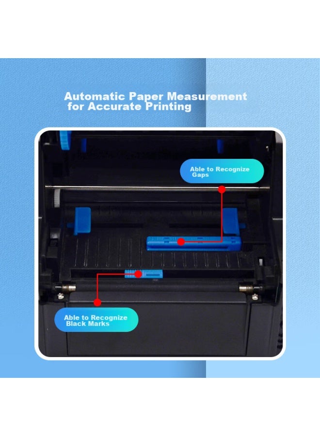 Gprinter Gp-1524t Thermal Transfer Label Barcode Printer, Computer Usb Version, Fixed Asset Washing Mark elry Retail Clothing Warehouse Logistics Carbon Ribbon Printer - Image 2