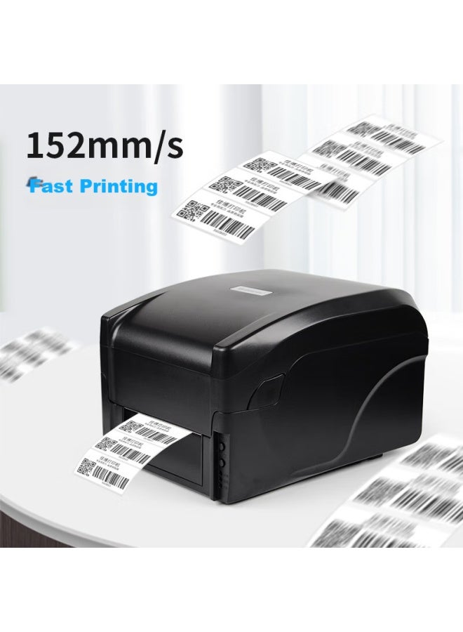 Gprinter Gp-1524t Thermal Transfer Label Barcode Printer, Computer Usb Version, Fixed Asset Washing Mark elry Retail Clothing Warehouse Logistics Carbon Ribbon Printer - Image 3