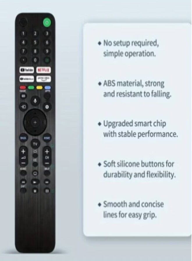 Zaboon Rmf-Tx520P Replacement For Sony Smart Tv Remote Control For Smart Tv Xr 4K Ultra Hd Television - Image 2