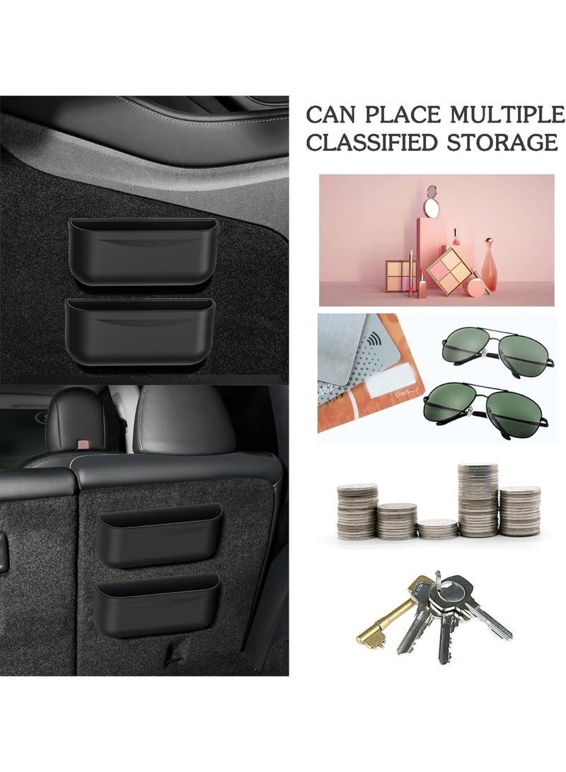 For Tesla Model 3 Model Y Accessories Center Console Organizer Storage Box Silicone Velcro Sunglasses Coin Holder for Flocking - Image 5