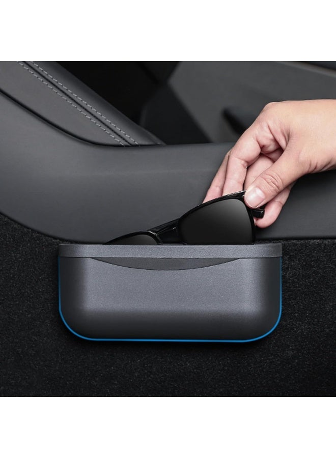 For Tesla Model 3 Model Y Accessories Center Console Organizer Storage Box Silicone Velcro Sunglasses Coin Holder for Flocking - Image 1