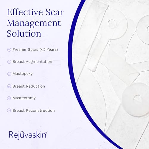 Rejuvaskin Scar Fx Silicone Sheeting, Silicone Tape for Breast Scars, 1 Sheet, Soften, Flatten & Reduce the Appearance of Scars - Image 3