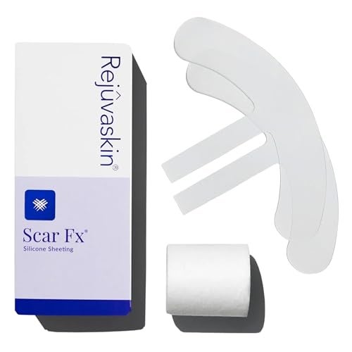 Rejuvaskin Scar Fx Silicone Sheeting, Silicone Tape for Breast Scars, 1 Sheet, Soften, Flatten & Reduce the Appearance of Scars - Image 1