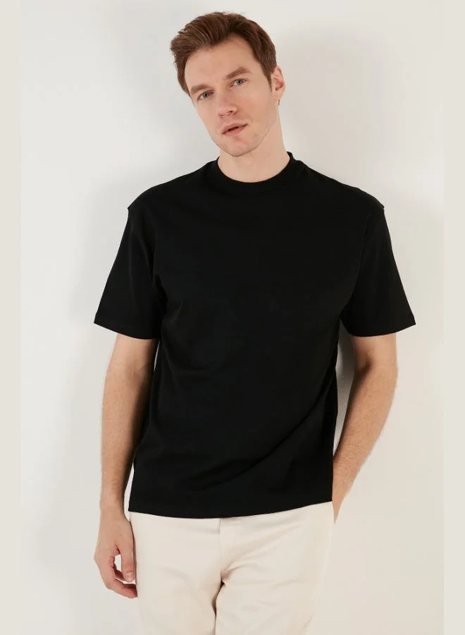 Buratti  Buratti Cotton Relaxed Fit Zero Collar T Shirt Men's T SHIRT 5905446 for Men | Best Price UAE