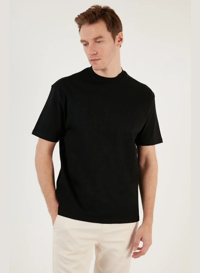 Buratti  Buratti Cotton Relaxed Fit Zero Collar T Shirt Men's T SHIRT 5905446 for Men | Best Price UAE