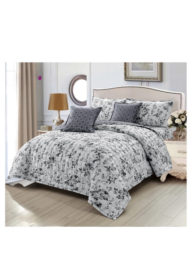Moon 4-piece polyester duvet cover set, 170 x 220 cm - Image 2