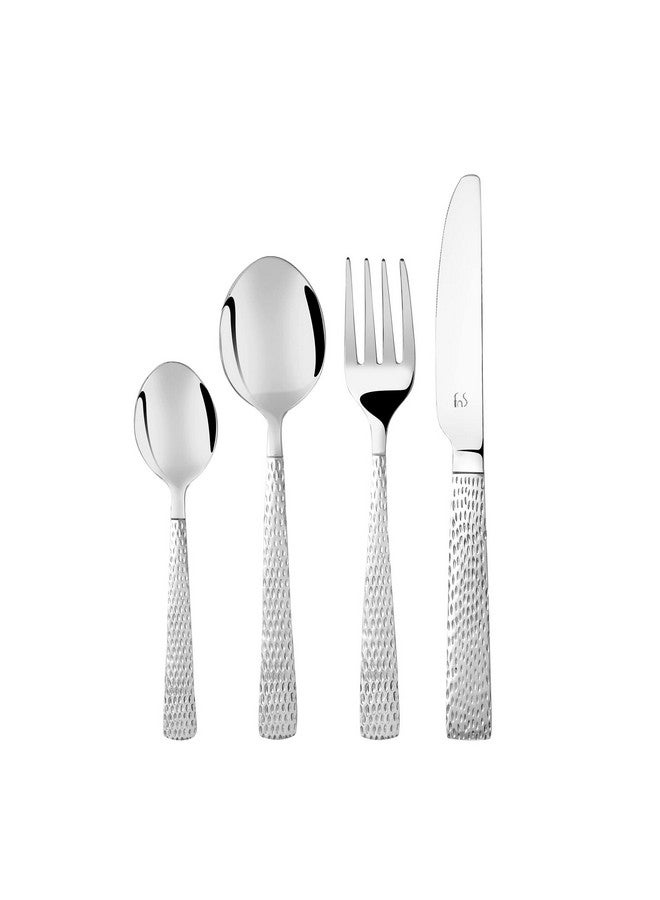 FnS Madrid 24 Pcs Cutlery Set with Cutlery Stand (6 Dinner Spoons, 6 Dinner Forks, 6 Teaspoons, 6 Dinner Knives & 1 Cutlery Stand) - Image 4