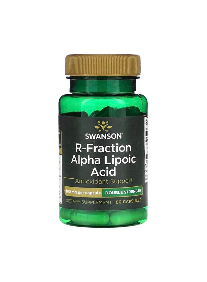 R-Fraction Alpha Lipoic Acid, Double Strength, 100 mg, 60 Capsules
