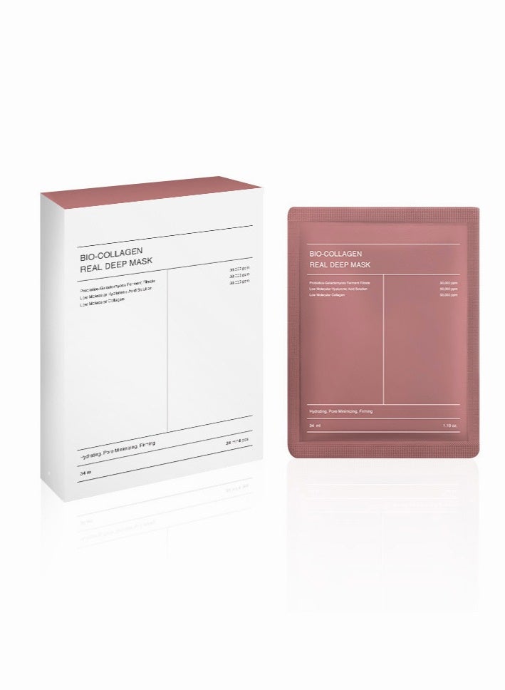 Biodance Bio-Collagen Real Deep Mask, Hydrating Overnight Mask, Pore Minimizing, Elasticity Improvement, 34g x4pcs - Image 2