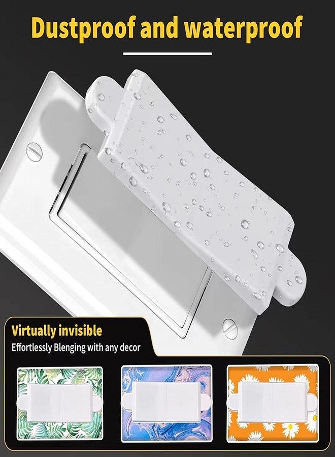 PSZEZNZ Magnetic Light Switch Guard Cover, Light Switch Guard, Light Switch Blocker, Light Switch Lock, Switch Cover Guard, Child Proof Light Switch Cover Guard (White,2 Piece) - Image 2
