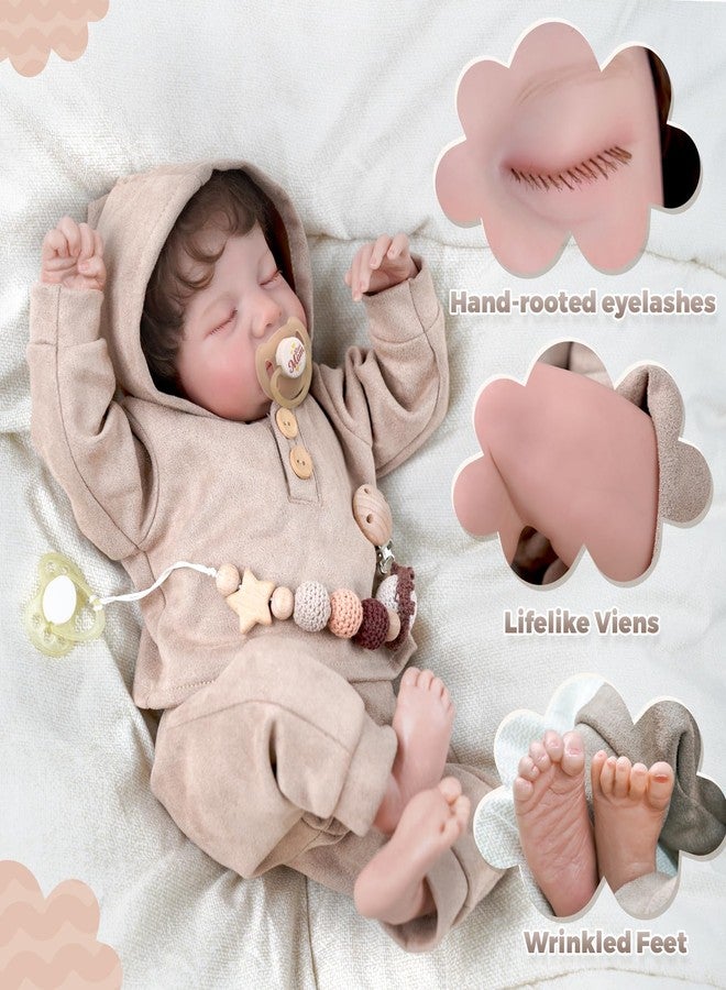 BABESIDE Lifelike Reborn Baby Dolls Boys - 17-Inch Real Baby Feeling Realistic-Newborn Baby Doll Full Body Vinyl Real Life Baby Dolls with Toy & Gift Box for Kids Age 3+ - Image 3