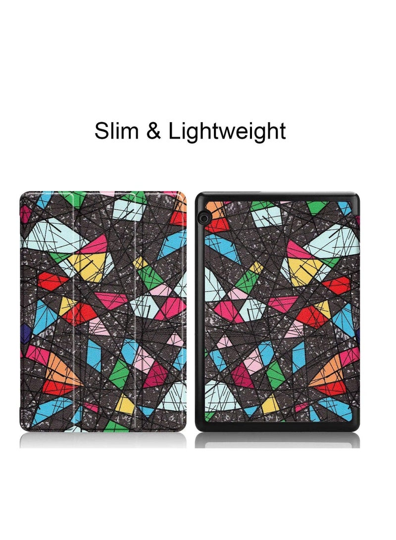 Colorful printed case For Huawei MediaPad T5 10 inch cases Ultra Slim PU Leather Cover funda for MediaPad T5 -C - Image 4