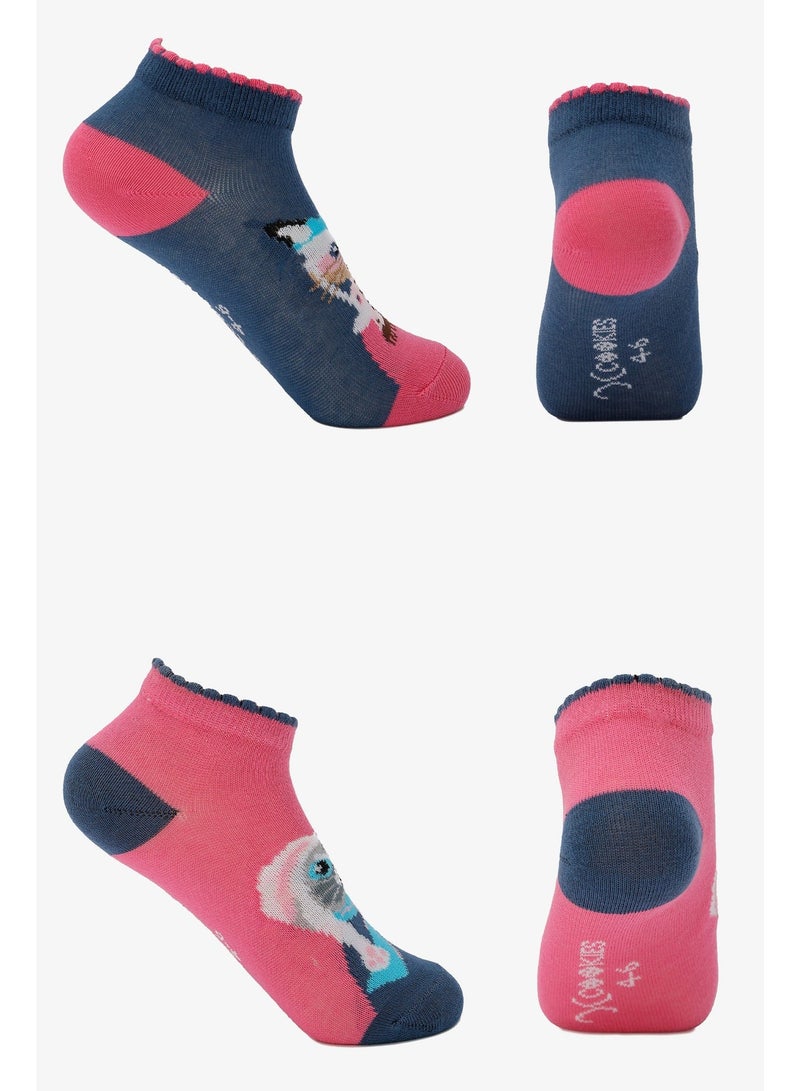 Carina Girly Printed Socks - 2 Pairs - Image 1