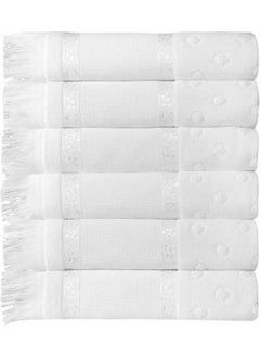 FIESTA Embroidered Towel Velvet Etamine Hollow Fringed 30X50 (12 Pieces)  - Image 2
