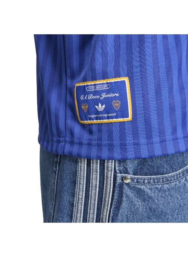 adidas بوكا أيقون جيرسي أزرق أكمام قصيرة للجنسين