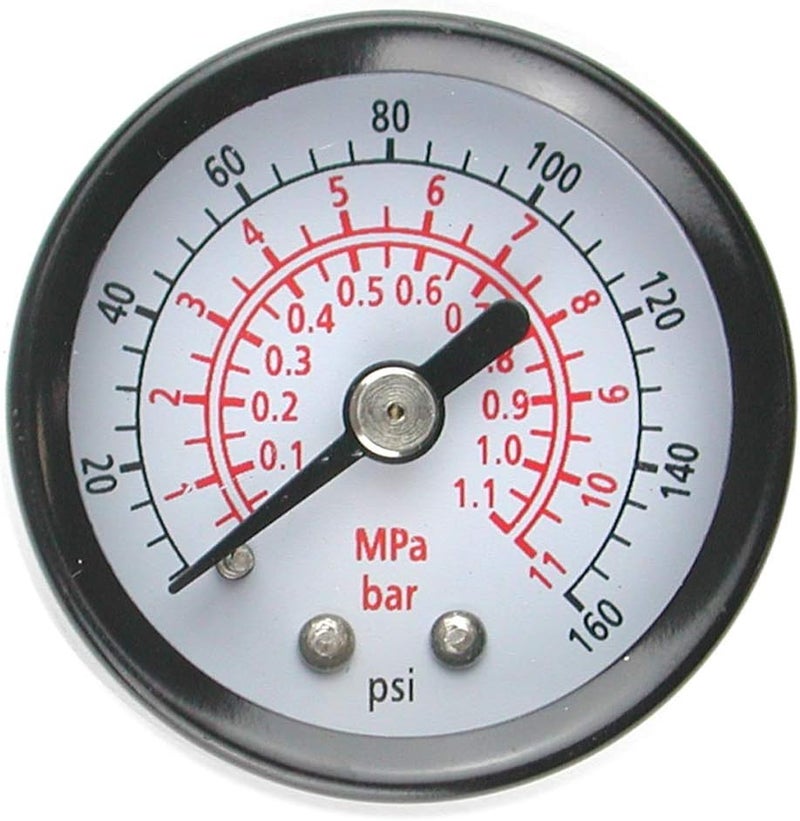 Primefit 18 PG160A18 Back Mounted Pressure Gauge 160 PSI - Image 1