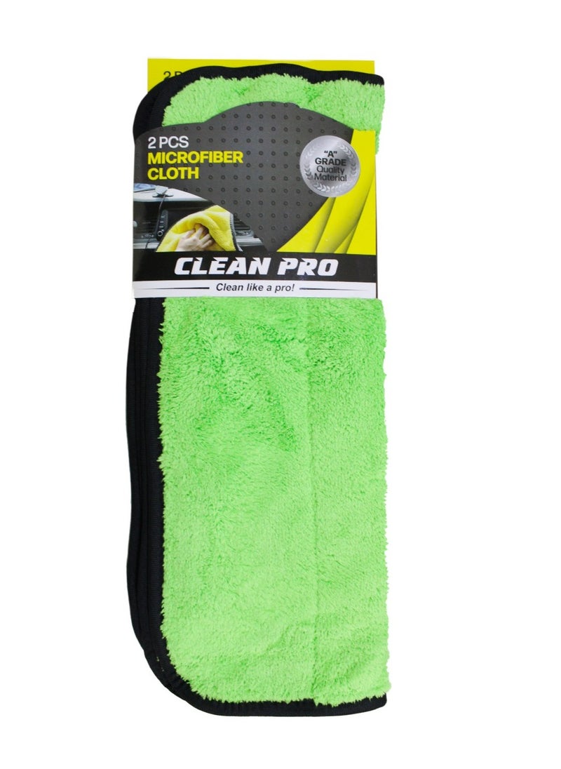 MAAGEN Clean Pro 2 Pcs Microfiber Cloth 