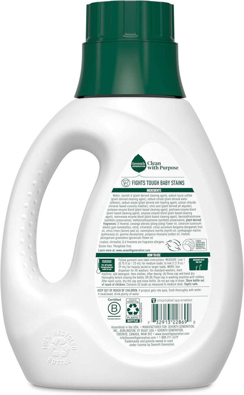 Seventh Generation Concentrated Baby Laundry Detergent - Fresh Scent - Image 2