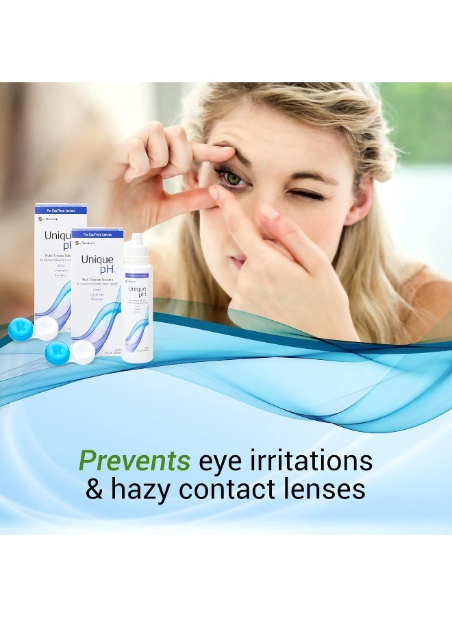 Menicon Unique pH Multi-Purpose Solution + RGP Lens Case. TWO 4 fl oz (120ml) bottles - Image 4