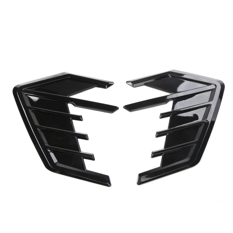 Universal 2pcs Car Fender Side Vents Decor Air Flow Intake Hole Grille Spoiler DIY Style Car Air Flow Intake Vent Hood Cover - Image 1