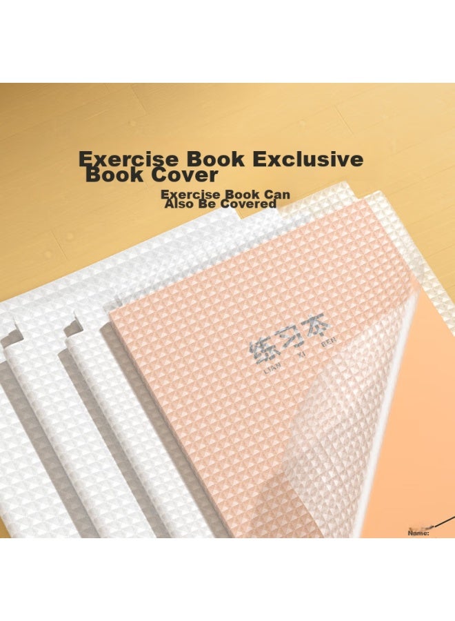 Time Science [Shiguangxue] Self-Adhesive Frosted Book Covers For 4Th Grade, Universal Set Of 31 Sheets With 30 Name Stickers, 16K Transparent Waterproof Book Film, Elementary School Textbook A4 Book Cover Protective Case - Image 4
