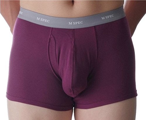 MSPEC Men's Boxer Briefs 3D-Crotch Breathable/Comfortable MS-01 Violet XXL - Image 2