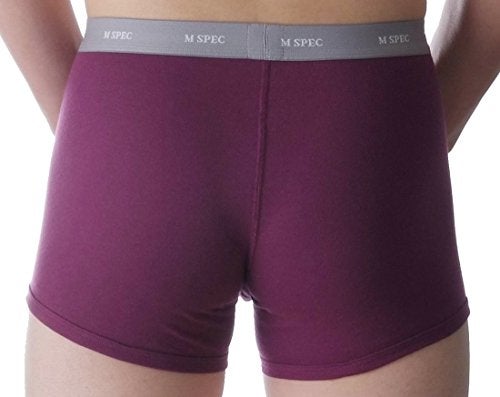 MSPEC Men's Boxer Briefs 3D-Crotch Breathable/Comfortable MS-01 Violet XXL - Image 3