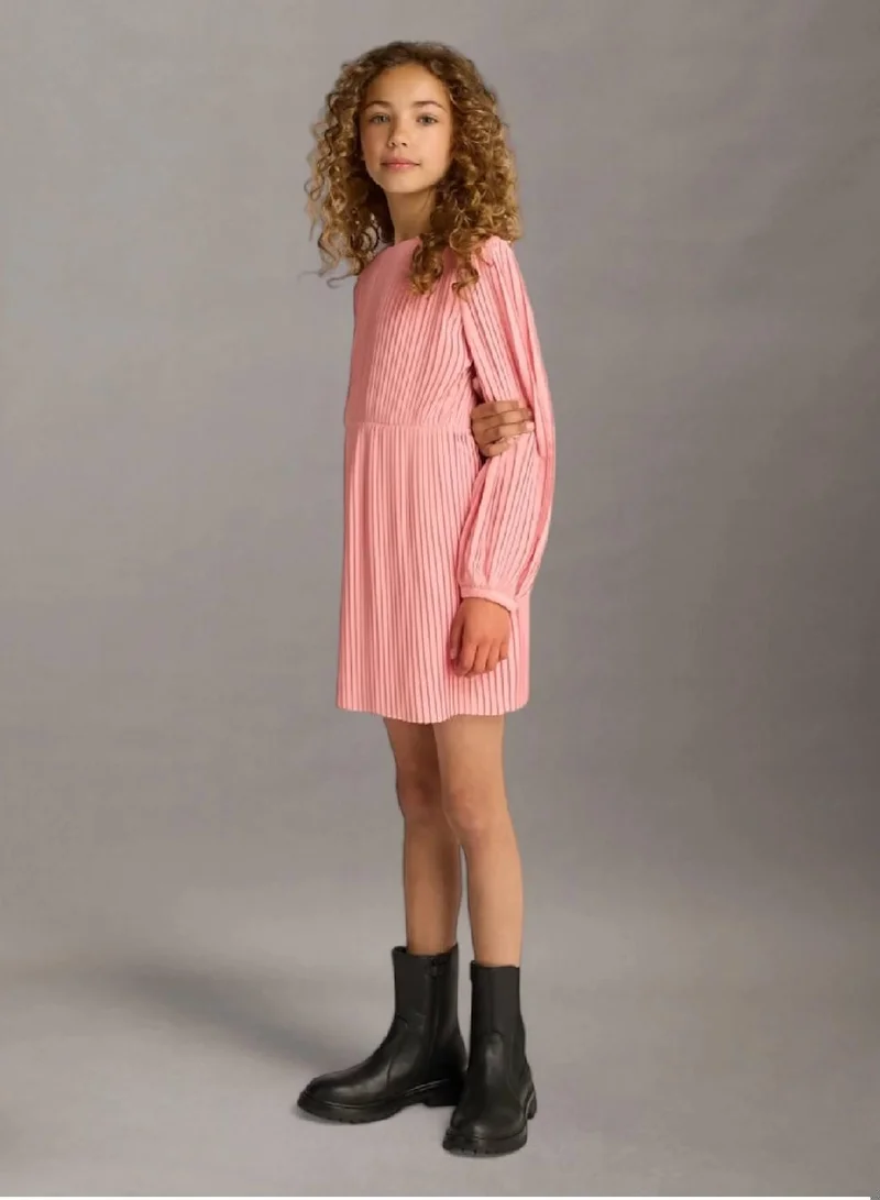 Calvin Klein Jeans Flare Pleated Dress