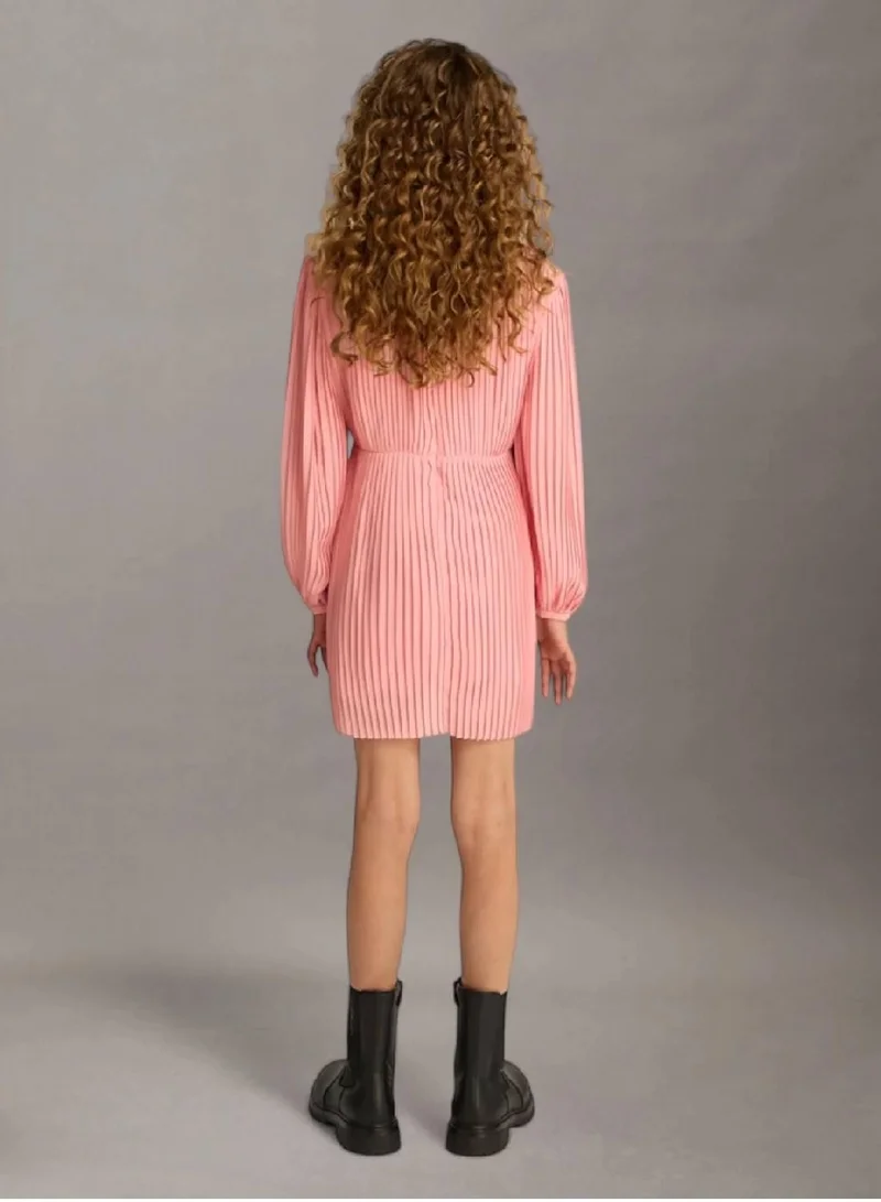 Calvin Klein Jeans Flare Pleated Dress