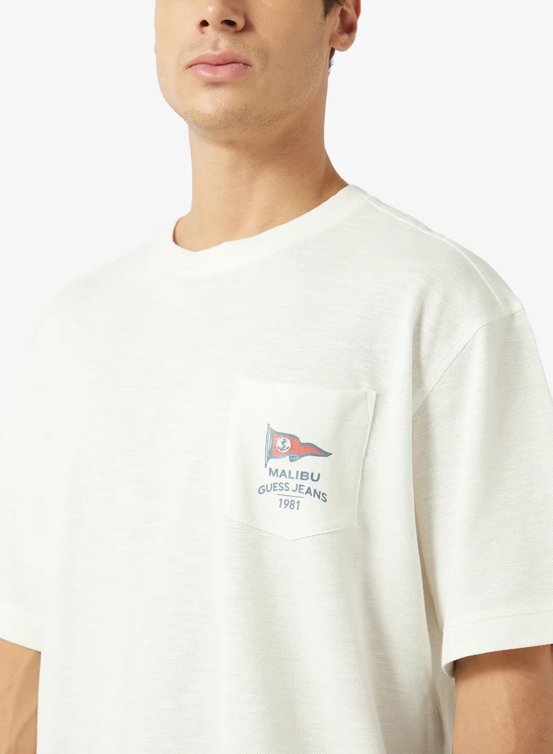 GUESS  Crew Neck Short Sleeve T-Shirt for Men | Best Price UAE