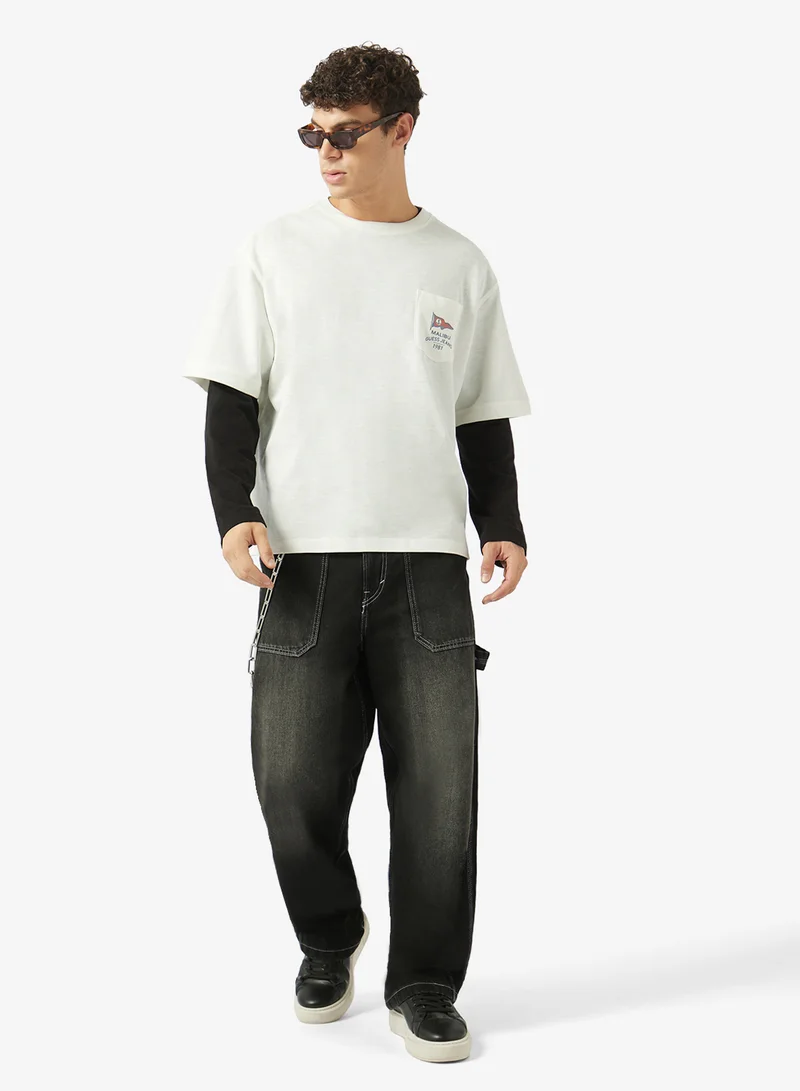 GUESS  Crew Neck Short Sleeve T-Shirt for Men | Best Price UAE
