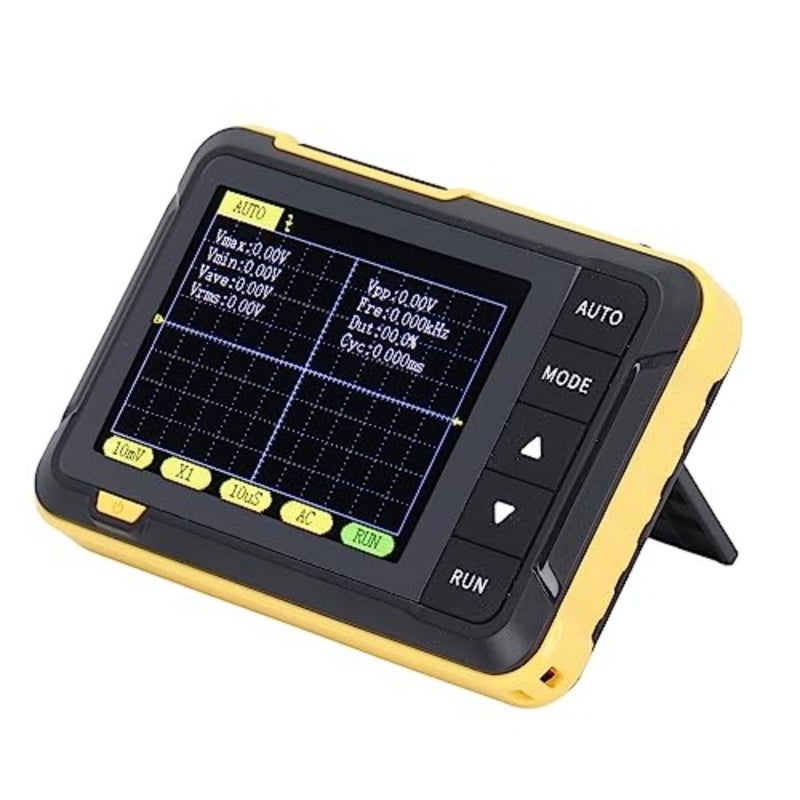 Oscilloscope, Mini Portable Handheld Digital Oscilloscope Multimeter, 200kHz Bandwidth 2.5MS/s Sampling Rate DDS Signal Generator, 2.8 LCD Display Automatic Waveform Capture - Image 1