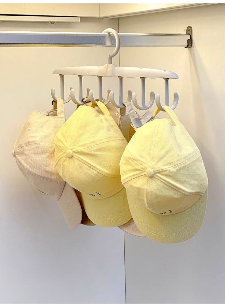 HOMESTAR 12-Hook Multi-Function Rotatable Hanger | Double-Sided Clothes Drying Rack | Underwear & Accessories Organizer | 180° Swivel Hook Design | Heavy Duty Plastic Construction | 15KG Weight Capacity | For Balcony/Bathroom/Bedroom | Space-Saving Storage Solution - Image 4