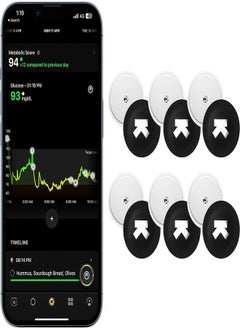 Ultrahuman M1 Live | Smart Glucose Monitoring via App | Enhance your lifestyle, optimise your diet and fuel your workouts | 24/7 Glucose Monitoring with advanced Freestyle Libre 2 CGM Sensors (6 CGMs)