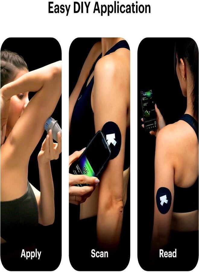 ULTRAHUMAN - Ultrahuman M1 Live | Smart Glucose Monitoring via App | Enhance your lifestyle, optimise your diet and fuel your workouts | 24/7 Glucose Monitoring with advanced Freestyle Libre 2 CGM Sensors (6 CGMs) - Image 1