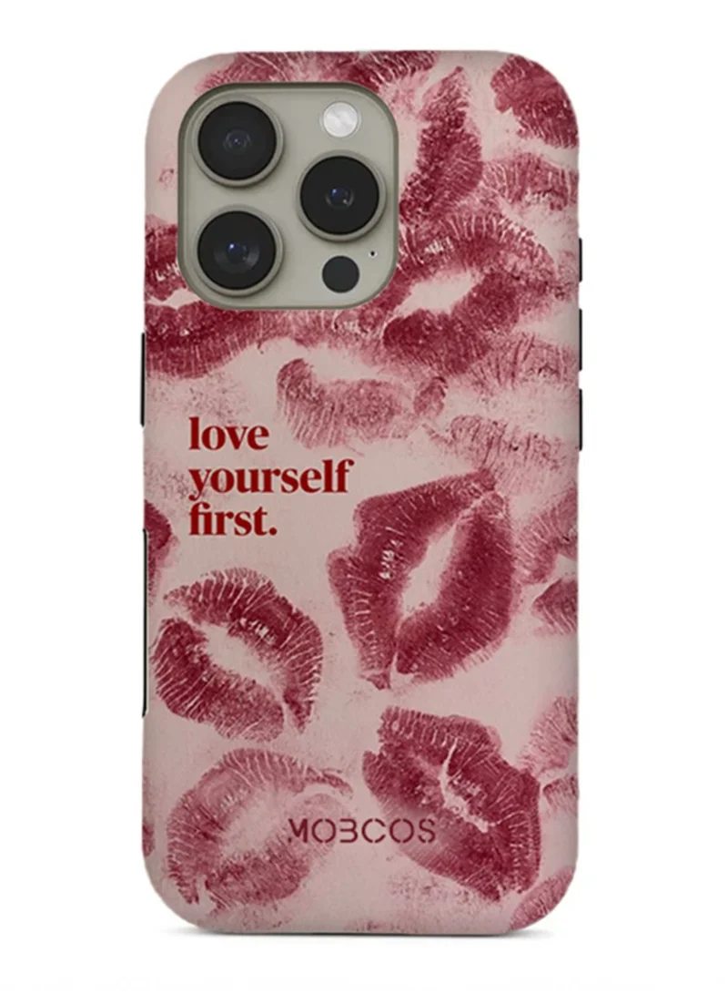 Mobcos Mobcos iPhone 16 Pro Max Self Love Premium Case Compatible with Hybrid Dual-Layer Hard Shell + Silicone Protection - Scratch-Resistant Shockproof Mobile Cover
