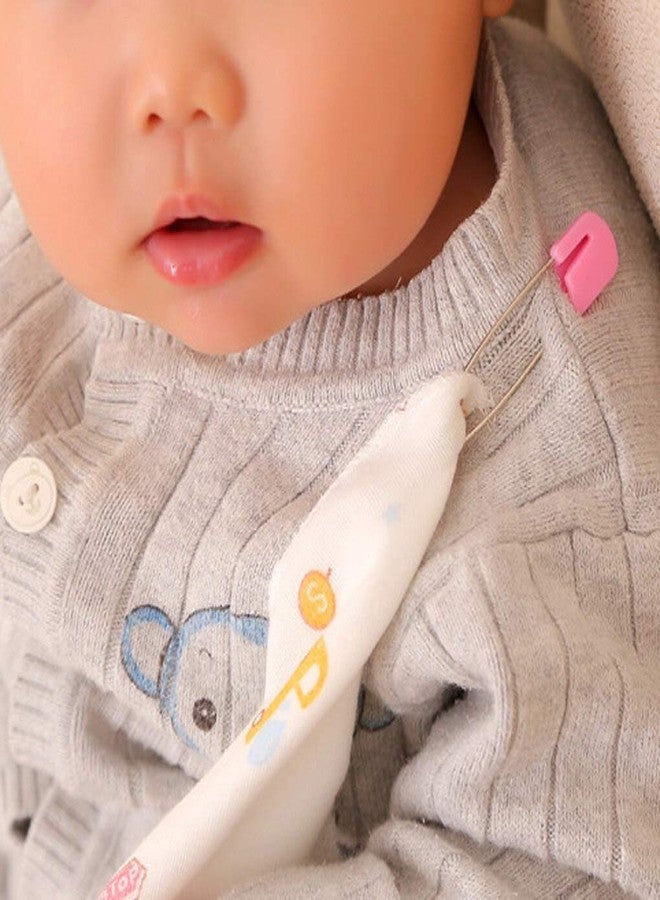 VAMA Fashions Heavy Duty Stainless Steel Baby Safety Pin Plastic Head Pinning Baby Pins with Safe Locking Closures Nappy Pins for Clothes Diapers (Nappy Pins for Baby) - Image 4