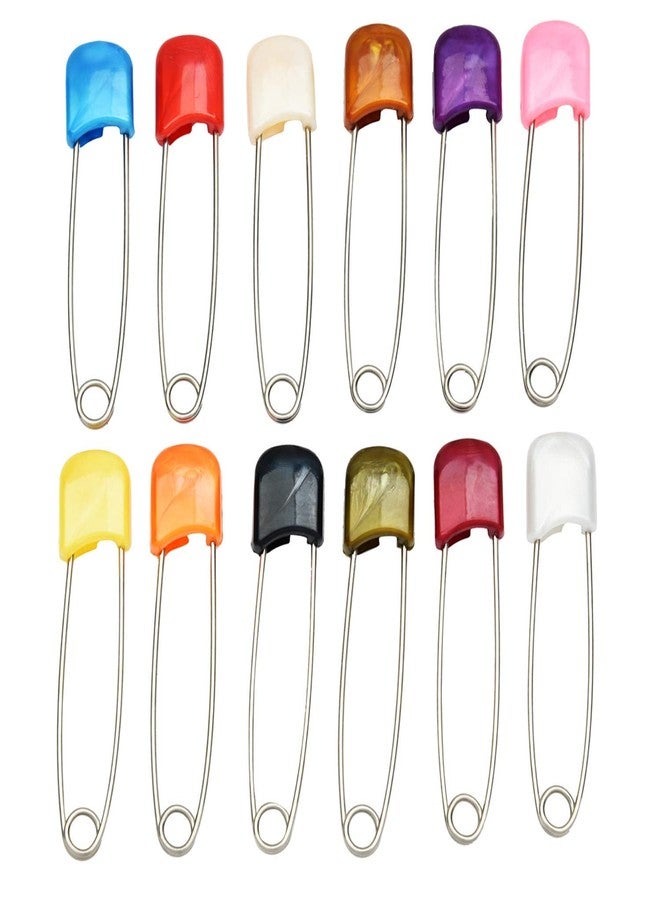 VAMA Fashions Heavy Duty Stainless Steel Baby Safety Pin Plastic Head Pinning Baby Pins with Safe Locking Closures Nappy Pins for Clothes Diapers (Nappy Pins for Baby) - Image 2