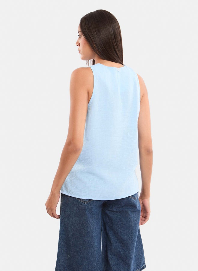 Premoda Women's Tank Top Blue  - Image 3