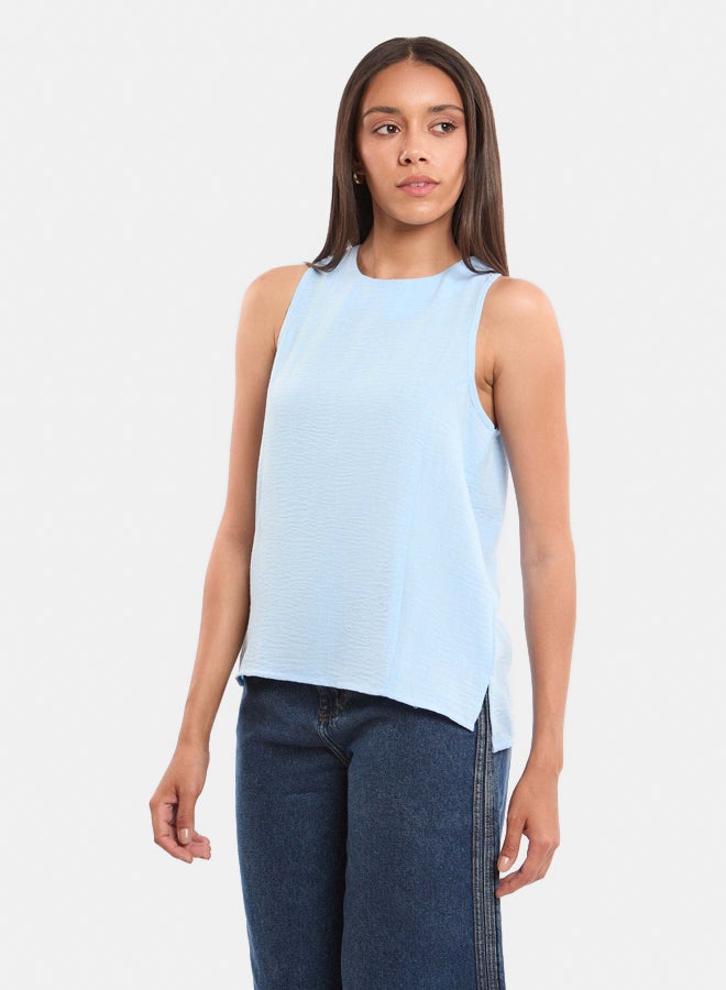Premoda Women's Tank Top Blue  - Image 2