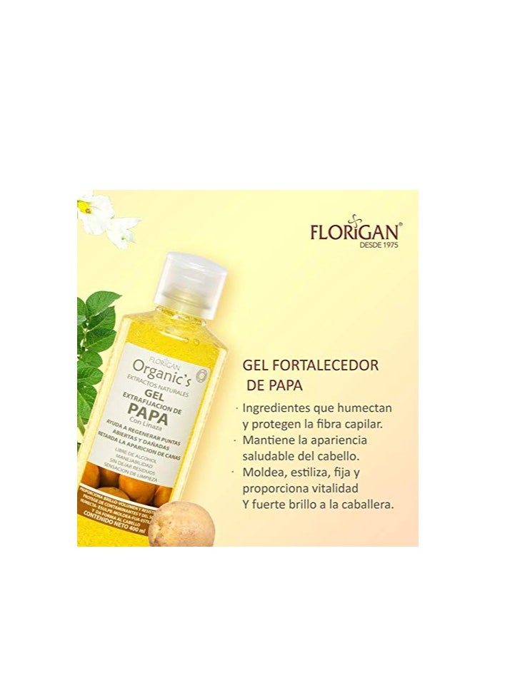 Florigan Protein Fortified Hair Gel Fortalecedor de Papa 500ml. Florigan  - Image 4