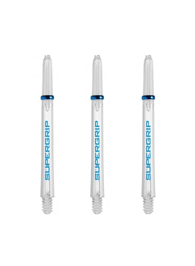 Harrows Supergrip Short Dart Shafts, Polycarbonate Stems, Machined Rings, ICE Clear (3 Sets)