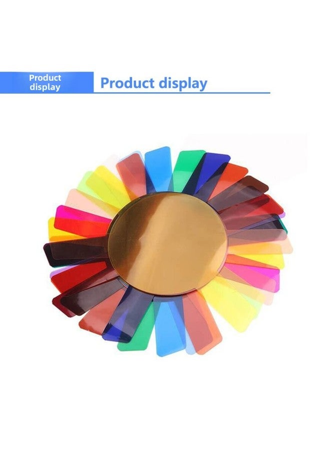 Generic Flash Color Filter 20 Color Shenniu V1 Top Lamp Ad200 Round Lamp Holder H200R Lighting Efficiency Accessories Universal-Body Color:Roof Light Round Head Color Sheet (20 Photos)  - Image 4