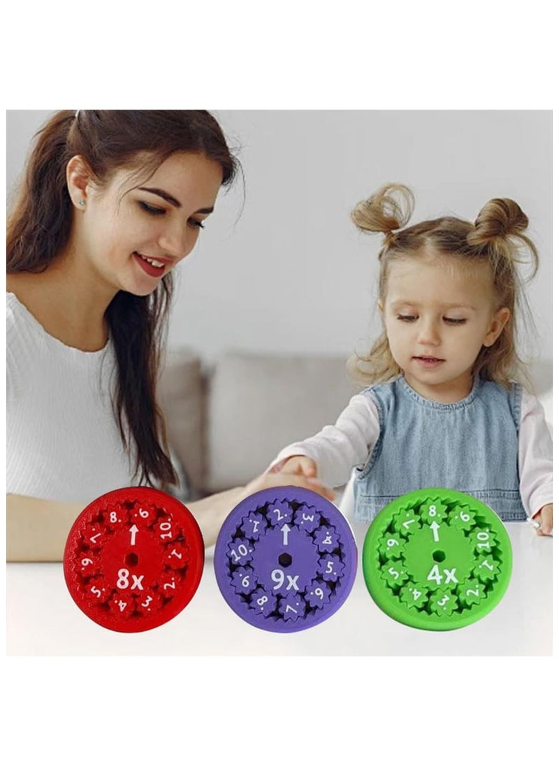 null - Math Fidget Spinners, Math Fact Fidget Spinners, Addition and Subtraction/Division and Multiplication on One Fidget Number Fidget Toy, Fidget Learning Math Game Toy, Relieves Stress (C) - Image 1