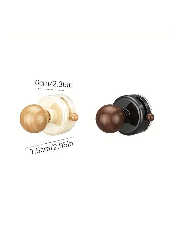 No Drill Adhesive Door Handle Dark Black Strong Suction Cup Easy Installation For Drawers Cabinets Fridge - Image 3
