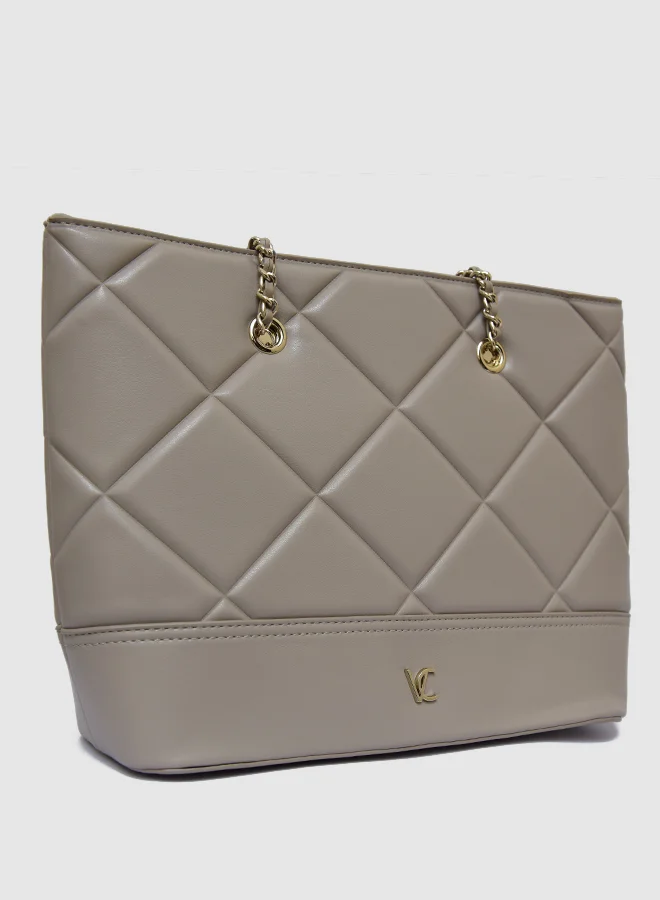 Vincci Quilted Tote Bag