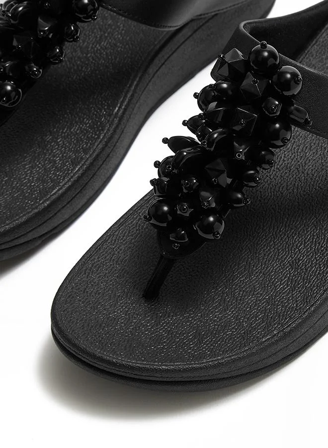 فيت فلوب FINO BEAD-CLUSTER TOE-POST SANDALS