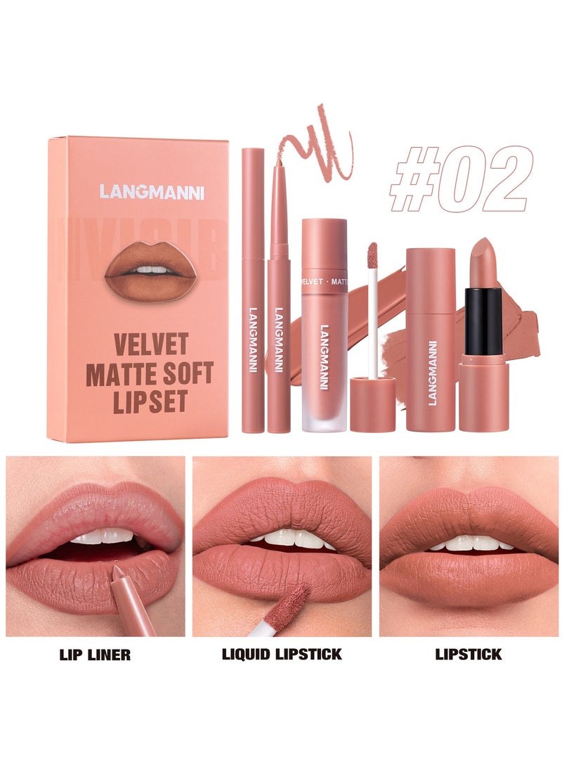 Lip Set Lip Line Lipstick Liquid Lipstick Set
