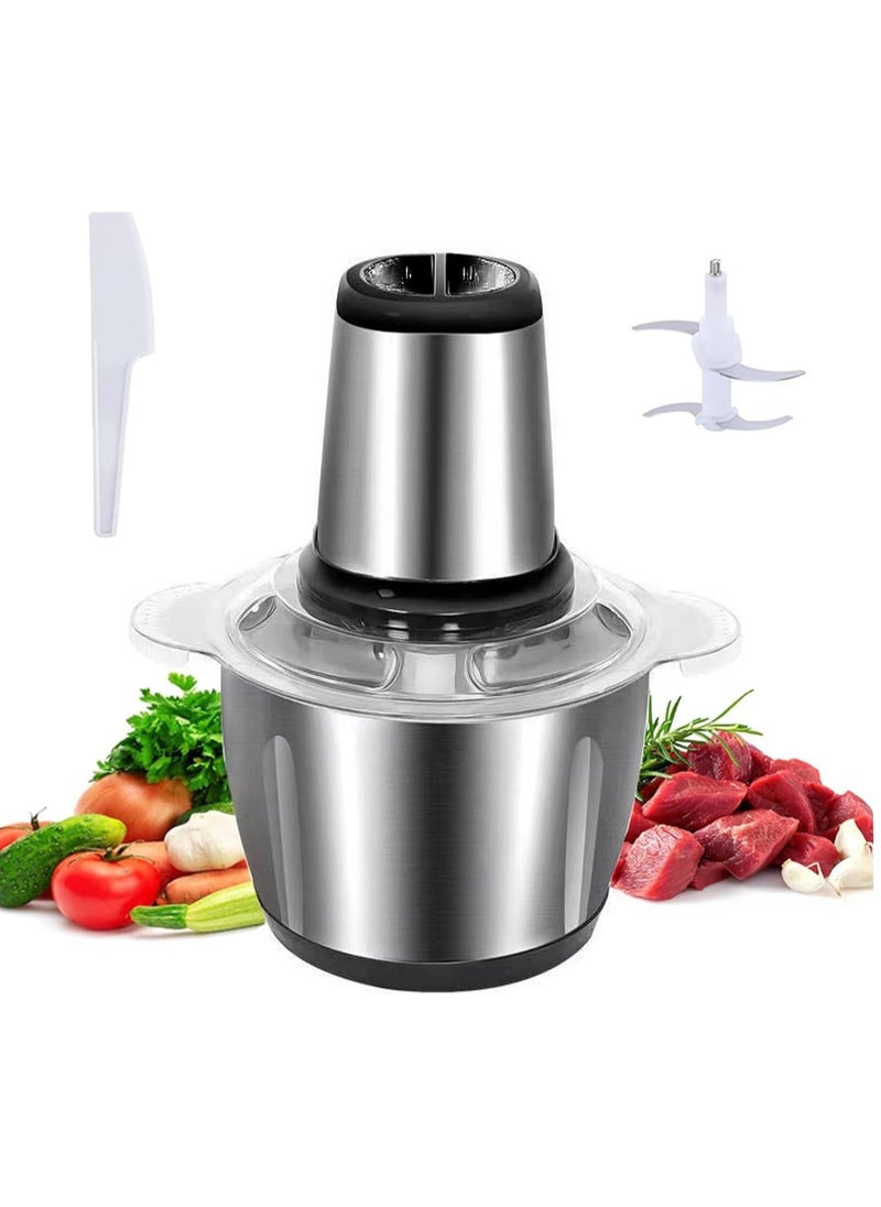 Denx - Durable Electric Stainless Steel Meat Grinder 850W 2 Speeds With 5L Stainless Steel Bowl - Image 1